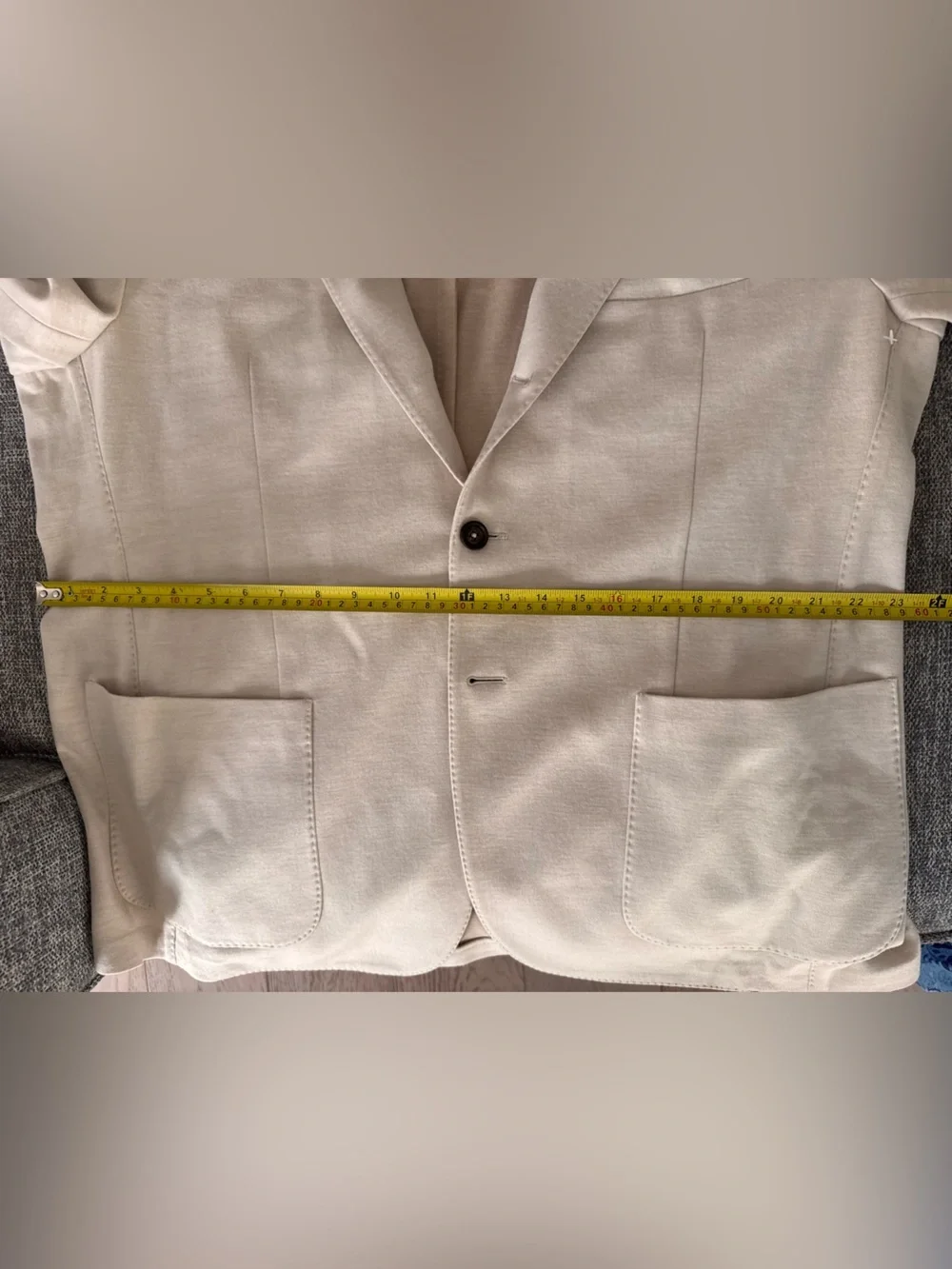 Eleventy Milano Wool Cotton Jersey Unstructured Two-Button Blazer 60 EU / 50 US